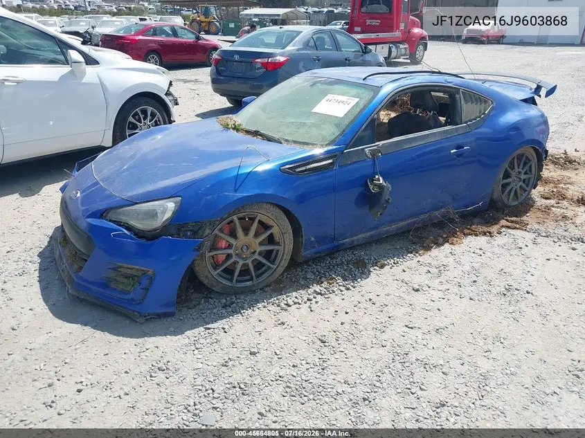 2018 Subaru Brz Limited VIN: JF1ZCAC16J9603868 Lot: 45664805