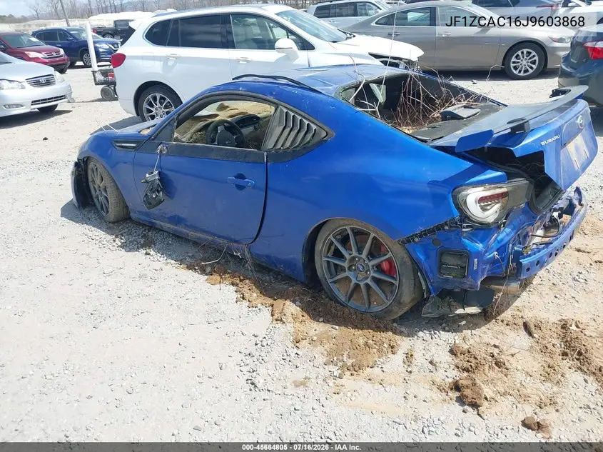 2018 Subaru Brz Limited VIN: JF1ZCAC16J9603868 Lot: 45664805