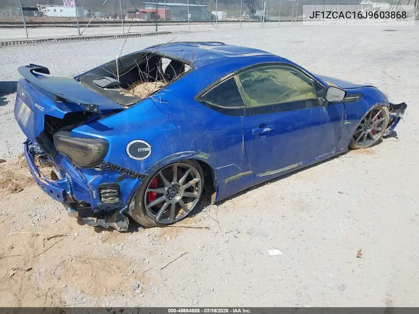 2018 Subaru Brz Limited VIN: JF1ZCAC16J9603868 Lot: 45664805