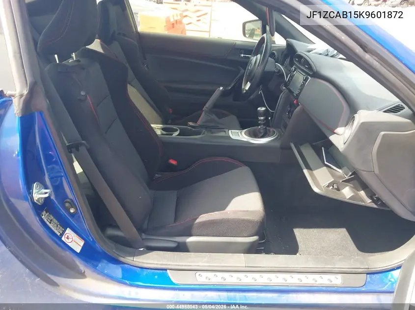 2019 Subaru Brz Premium VIN: JF1ZCAB15K9601872 Lot: 44988043
