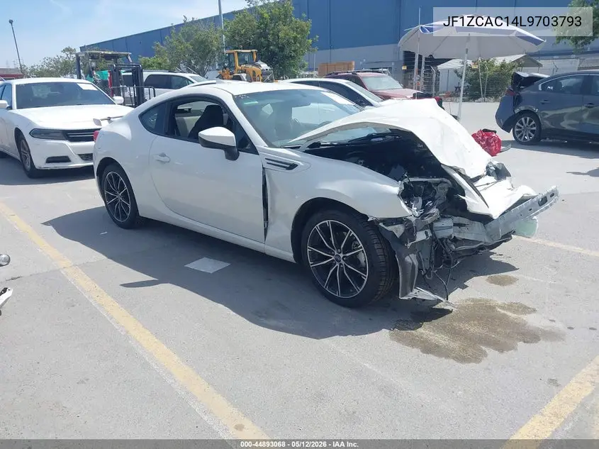 2020 Subaru Brz Limited VIN: JF1ZCAC14L9703793 Lot: 44893068