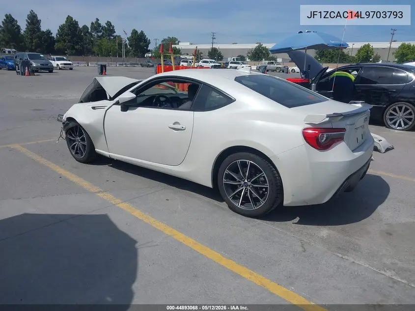 2020 Subaru Brz Limited VIN: JF1ZCAC14L9703793 Lot: 44893068