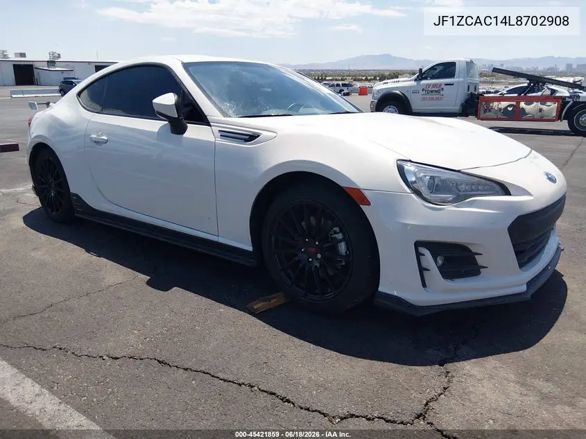 2020 Subaru Brz Limited VIN: JF1ZCAC14L8702908 Lot: 45421859
