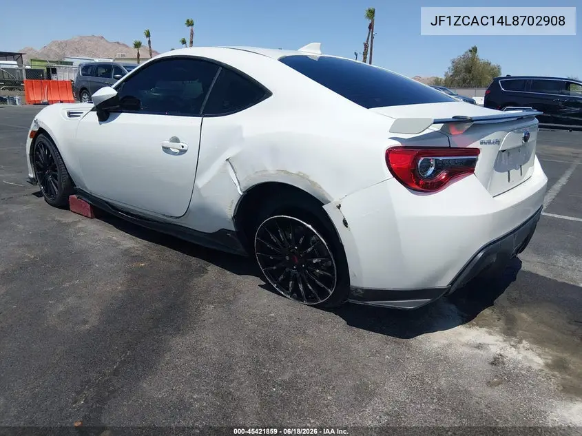 2020 Subaru Brz Limited VIN: JF1ZCAC14L8702908 Lot: 45421859