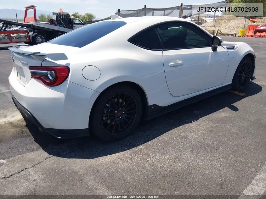 2020 Subaru Brz Limited VIN: JF1ZCAC14L8702908 Lot: 45421859