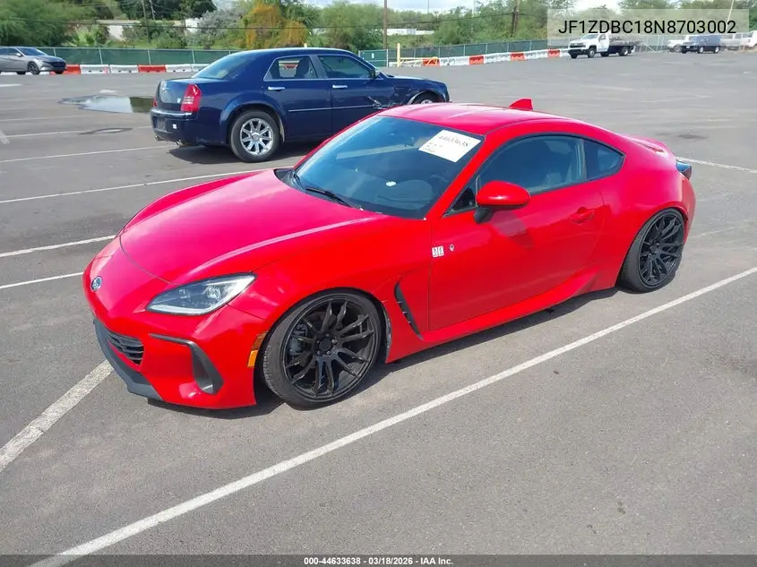 2022 Subaru Brz Premium VIN: JF1ZDBC18N8703002 Lot: 44633638