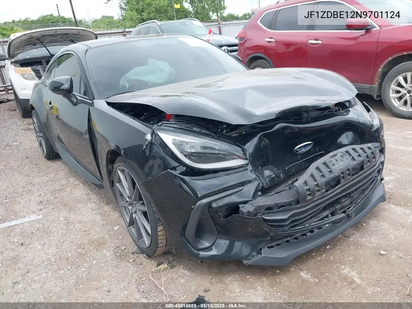 2022 Subaru Brz Limited VIN: JF1ZDBE12N9701124 Lot: 45015688