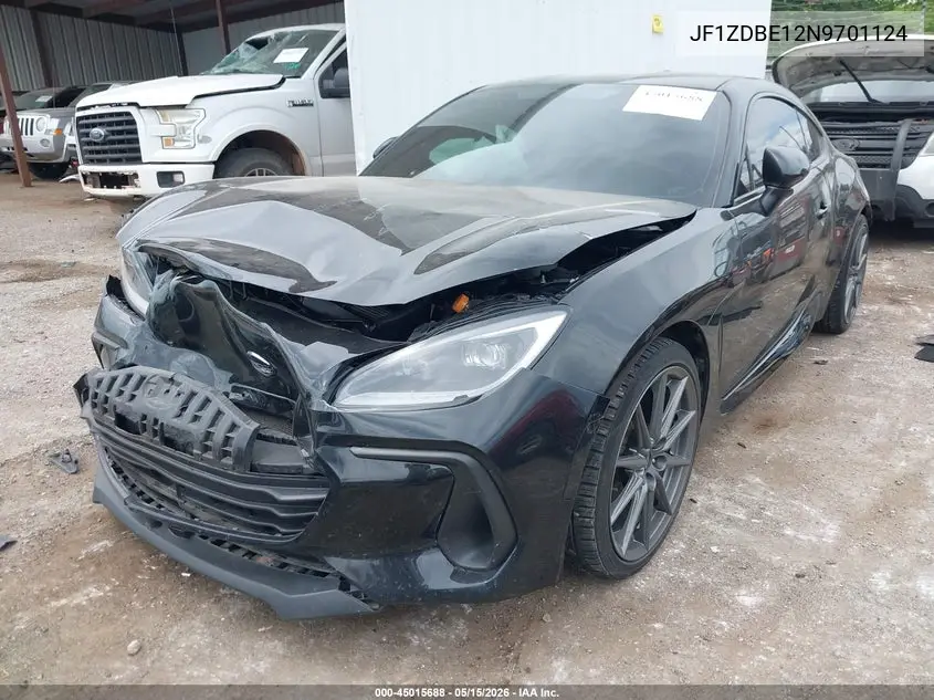 2022 Subaru Brz Limited VIN: JF1ZDBE12N9701124 Lot: 45015688