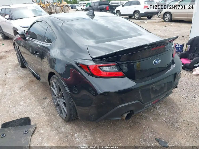 2022 Subaru Brz Limited VIN: JF1ZDBE12N9701124 Lot: 45015688
