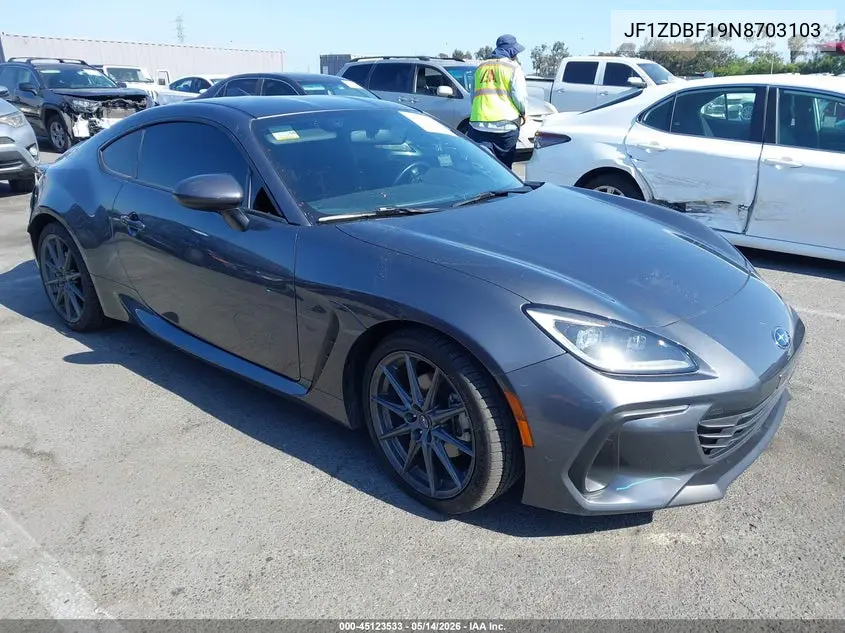 2022 Subaru Brz Limited VIN: JF1ZDBF19N8703103 Lot: 45123533