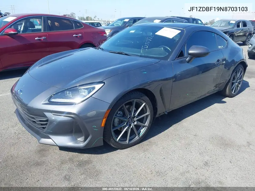 2022 Subaru Brz Limited VIN: JF1ZDBF19N8703103 Lot: 45123533