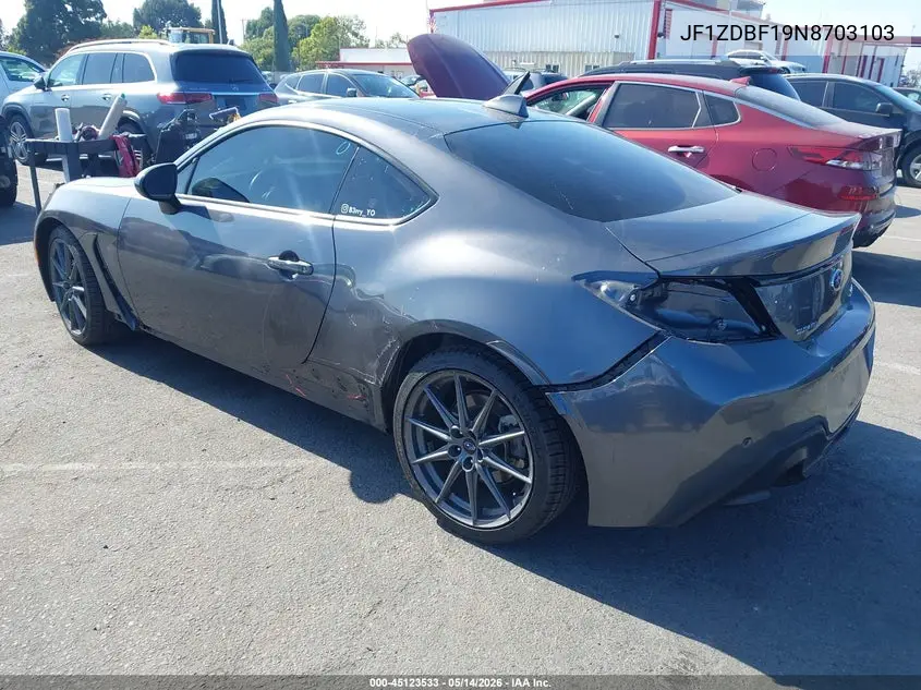 2022 Subaru Brz Limited VIN: JF1ZDBF19N8703103 Lot: 45123533