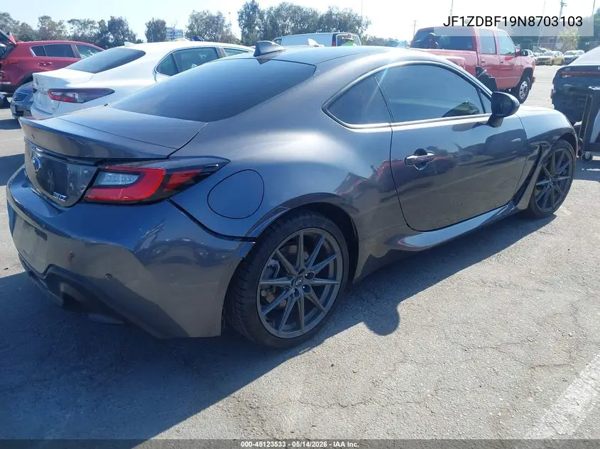 2022 Subaru Brz Limited VIN: JF1ZDBF19N8703103 Lot: 45123533