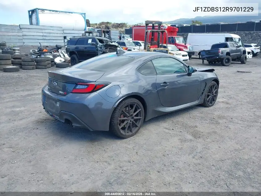 2024 Subaru Brz Ts VIN: JF1ZDBS12R9701229 Lot: 44403612