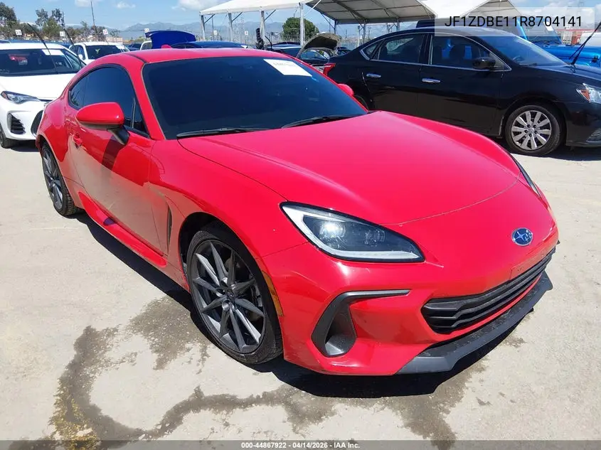 2024 Subaru Brz Limited VIN: JF1ZDBE11R8704141 Lot: 44867922