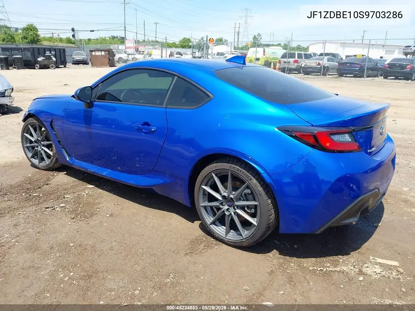 2025 Subaru Brz Limited VIN: JF1ZDBE10S9703286 Lot: 45234853