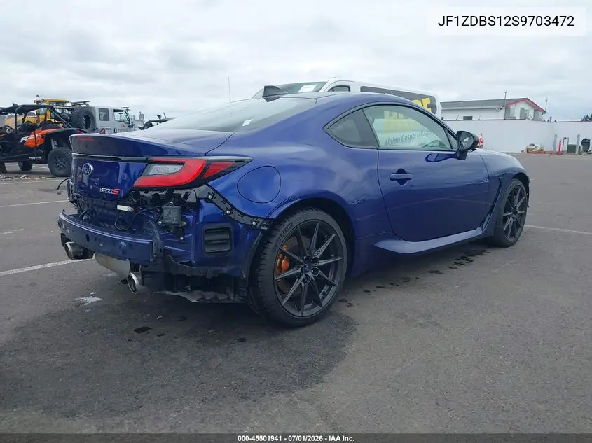 2025 Subaru Brz Ts VIN: JF1ZDBS12S9703472 Lot: 45501941