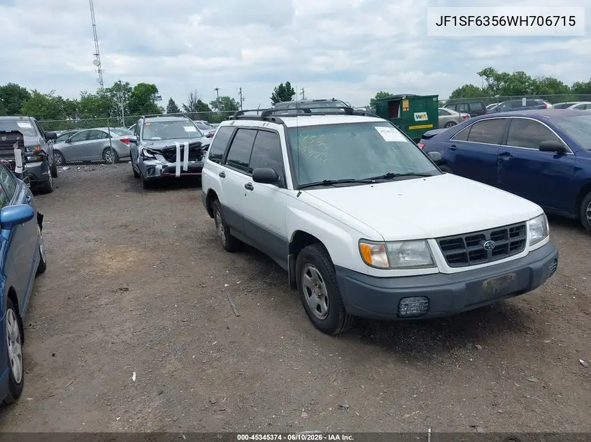 1998 Subaru Forester L VIN: JF1SF6356WH706715 Lot: 45345374