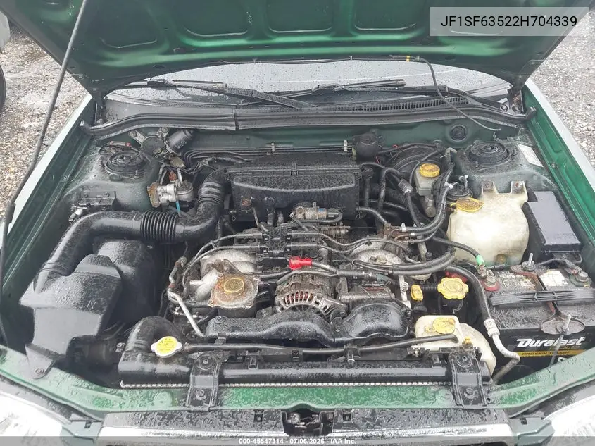 2002 Subaru Forester L VIN: JF1SF63522H704339 Lot: 45547314