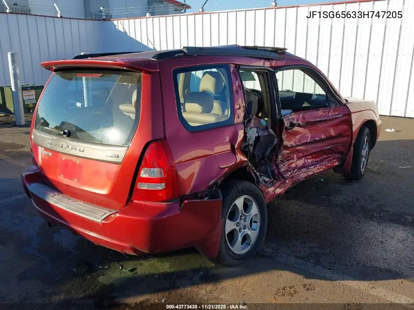JF1SG65633H747205 2003 Subaru Forester Xs