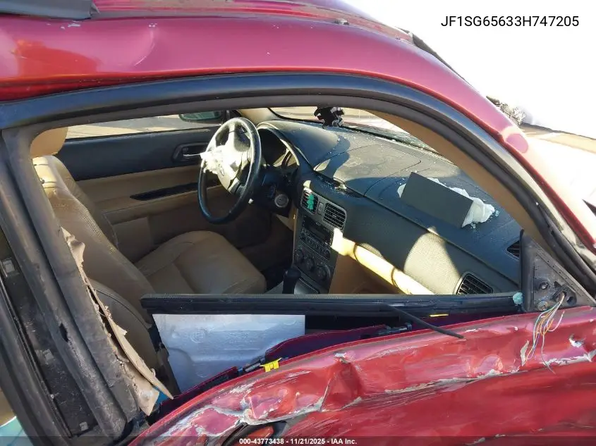 JF1SG65633H747205 2003 Subaru Forester Xs