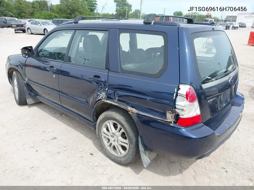 2006 Subaru Forester 2.5Xt Limited VIN: JF1SG69616H706456 Lot: 45213538