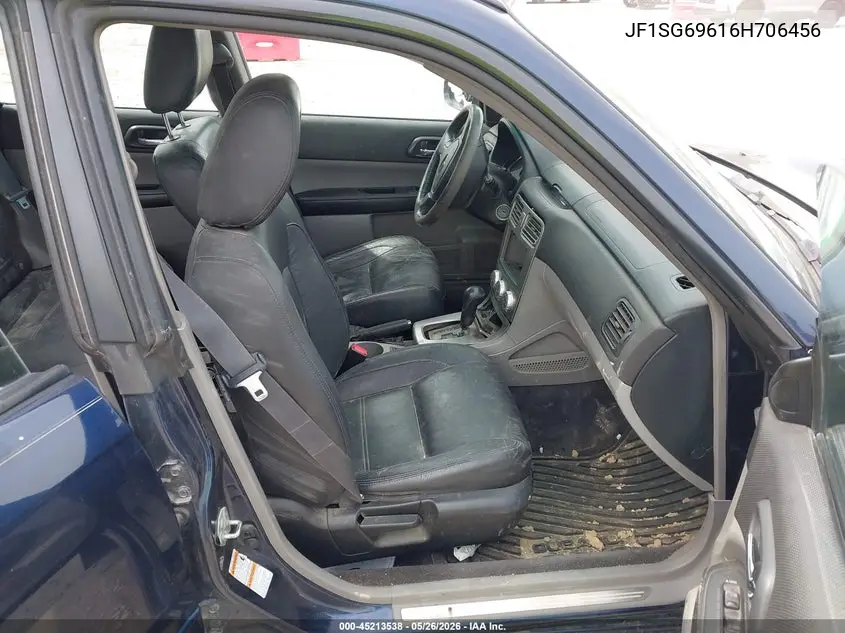 2006 Subaru Forester 2.5Xt Limited VIN: JF1SG69616H706456 Lot: 45213538