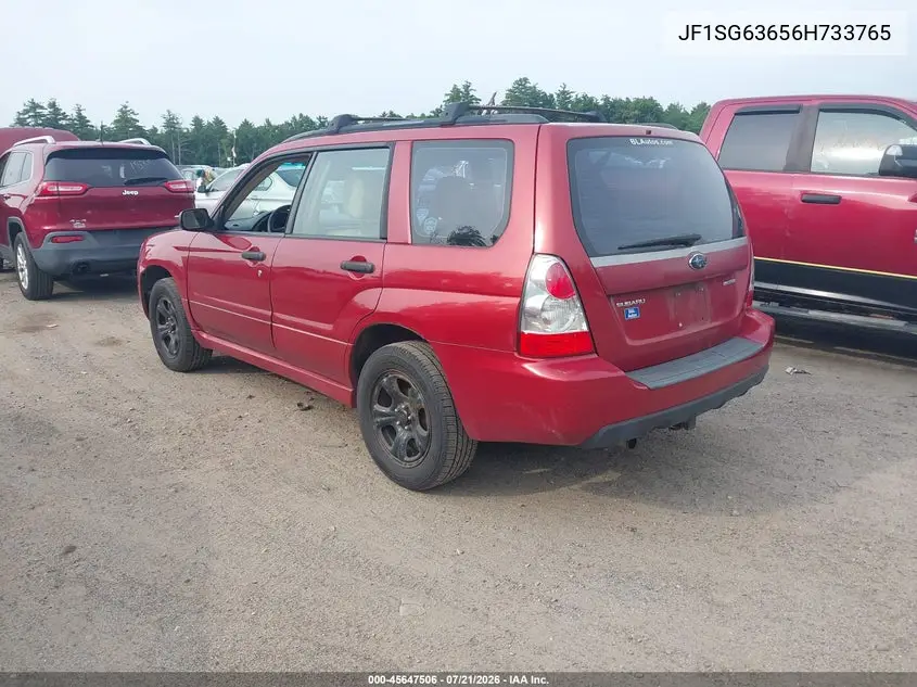 2006 Subaru Forester 2.5X VIN: JF1SG63656H733765 Lot: 45647506