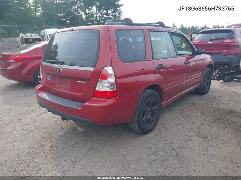 2006 Subaru Forester 2.5X VIN: JF1SG63656H733765 Lot: 45647506