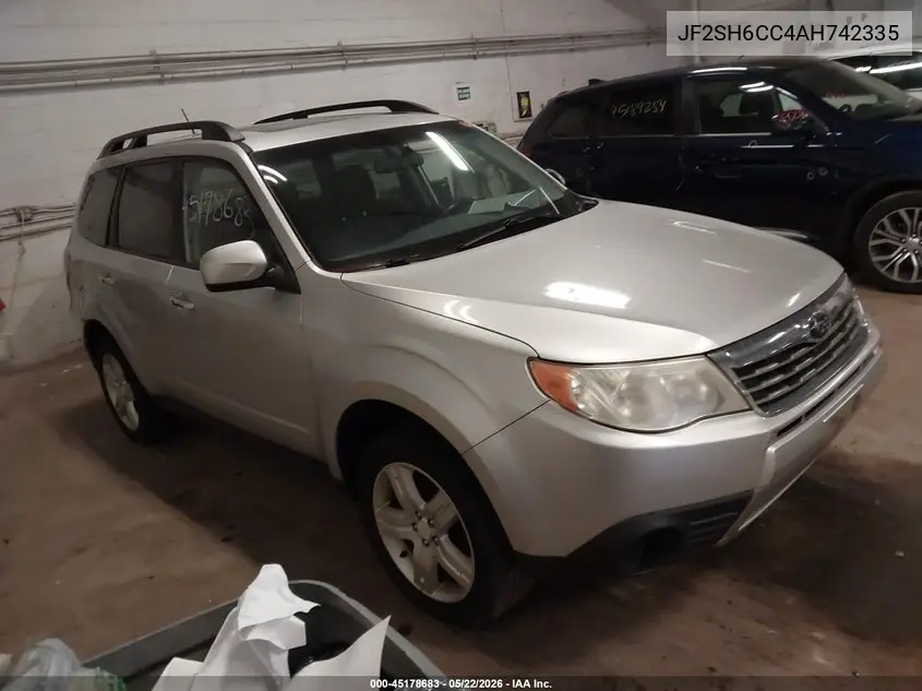 2010 Subaru Forester 2.5X Premium VIN: JF2SH6CC4AH742335 Lot: 45178683