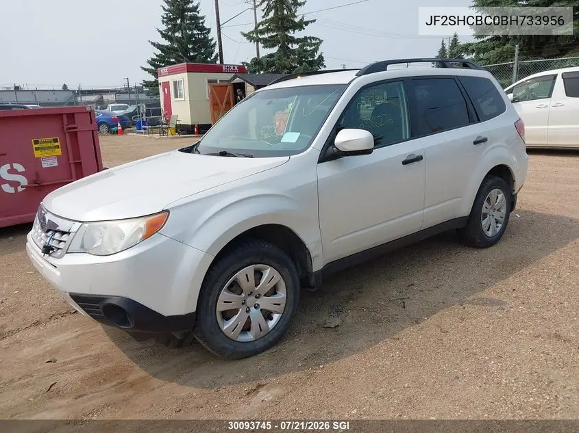 2011 Subaru Forester 2.5X VIN: JF2SHCBC0BH733956 Lot: 30093745