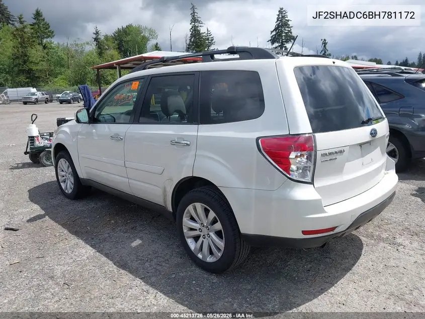 2011 Subaru Forester 2.5X Premium VIN: JF2SHADC6BH781172 Lot: 45213726