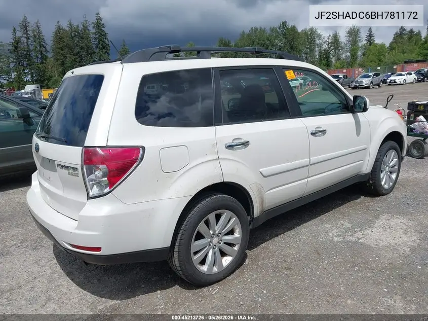 2011 Subaru Forester 2.5X Premium VIN: JF2SHADC6BH781172 Lot: 45213726