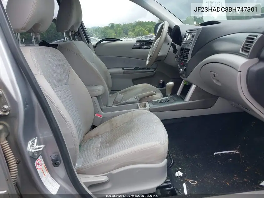 2011 Subaru Forester 2.5X Premium VIN: JF2SHADC8BH747301 Lot: 45612817