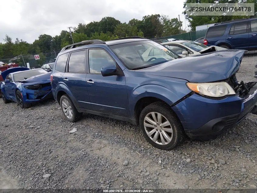 2011 Subaru Forester 2.5X Premium VIN: JF2SHADCXBH764178 Lot: 45617976
