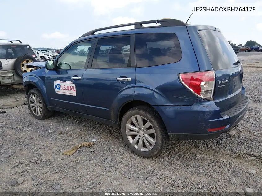 2011 Subaru Forester 2.5X Premium VIN: JF2SHADCXBH764178 Lot: 45617976