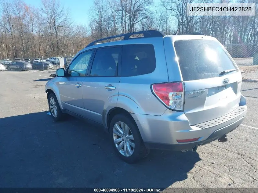 JF2SHBEC4CH422828 2012 Subaru Forester 2.5X Limited
