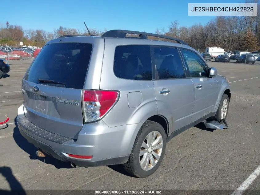 JF2SHBEC4CH422828 2012 Subaru Forester 2.5X Limited
