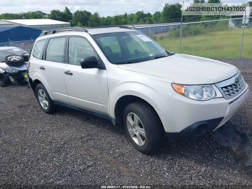 2012 Subaru Forester VIN: JS2SHBBC1CH437002 Lot: 45682117