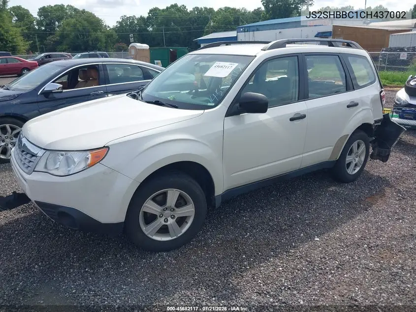 2012 Subaru Forester VIN: JS2SHBBC1CH437002 Lot: 45682117