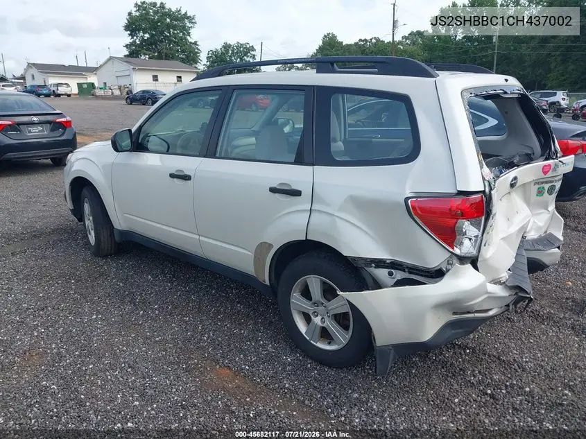 2012 Subaru Forester VIN: JS2SHBBC1CH437002 Lot: 45682117