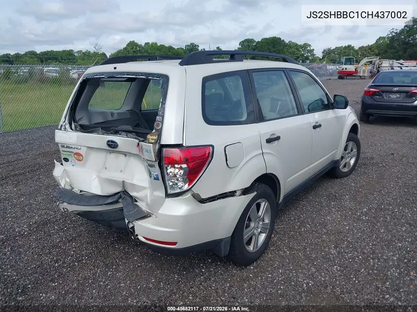 2012 Subaru Forester VIN: JS2SHBBC1CH437002 Lot: 45682117