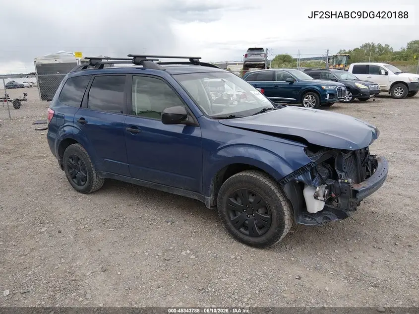 2013 Subaru Forester 2.5X VIN: JF2SHABC9DG420188 Lot: 45343788