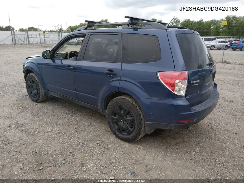 2013 Subaru Forester 2.5X VIN: JF2SHABC9DG420188 Lot: 45343788