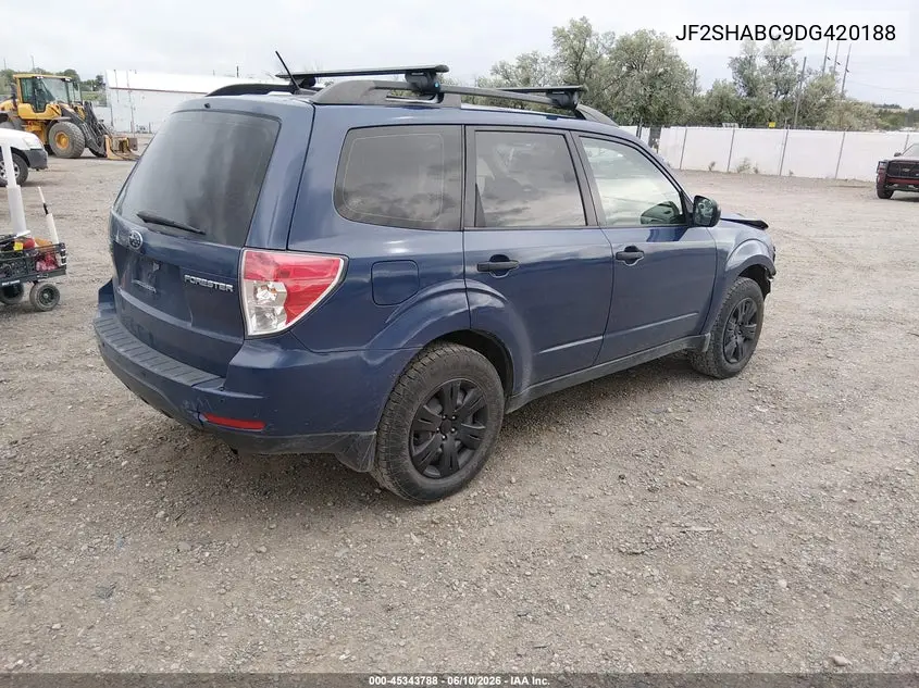 2013 Subaru Forester 2.5X VIN: JF2SHABC9DG420188 Lot: 45343788