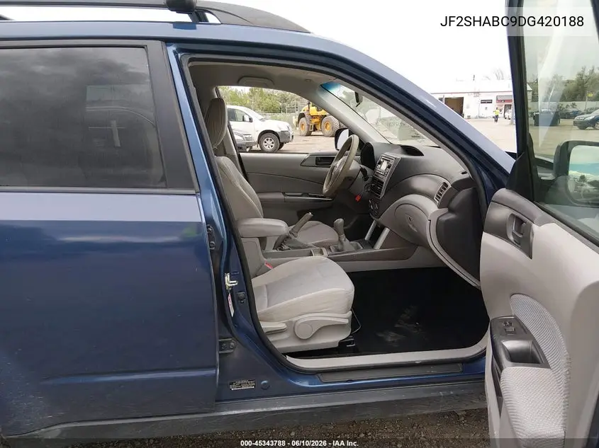 2013 Subaru Forester 2.5X VIN: JF2SHABC9DG420188 Lot: 45343788
