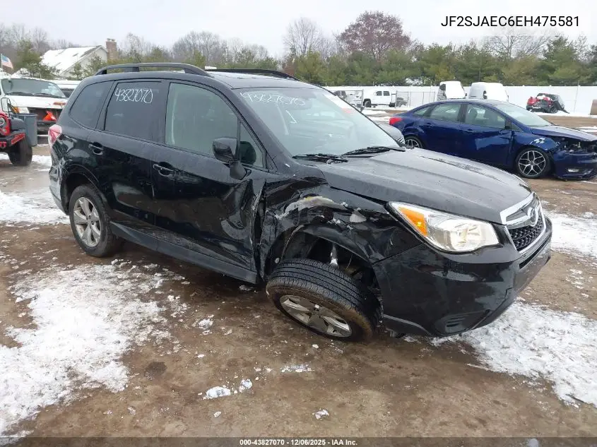 JF2SJAEC6EH475581 2014 Subaru Forester 2.5I Premium