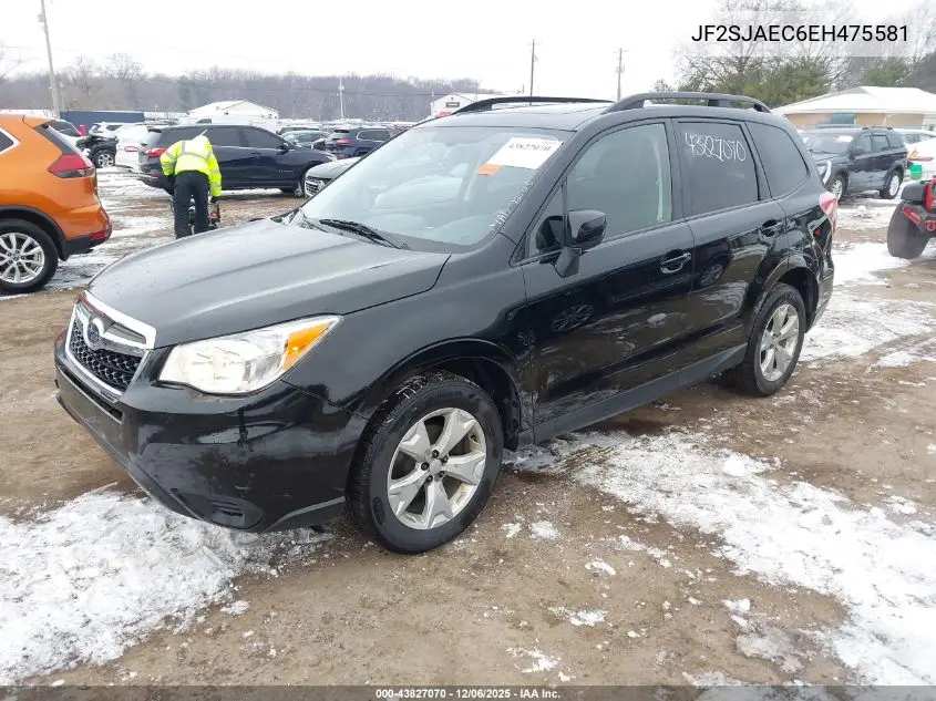 JF2SJAEC6EH475581 2014 Subaru Forester 2.5I Premium