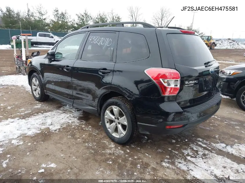 JF2SJAEC6EH475581 2014 Subaru Forester 2.5I Premium