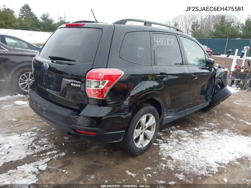 JF2SJAEC6EH475581 2014 Subaru Forester 2.5I Premium
